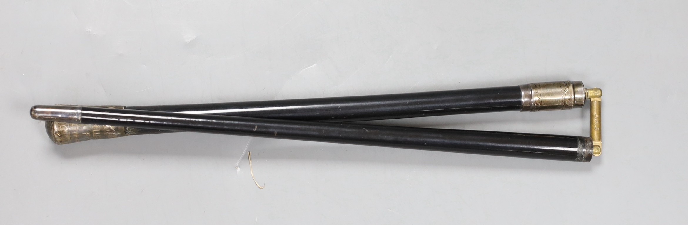 A silver mounted conductor's baton with inscription S.C.M.U. Festival, 1931, F. Smith, Conductor of Old Works Choir in fitted case